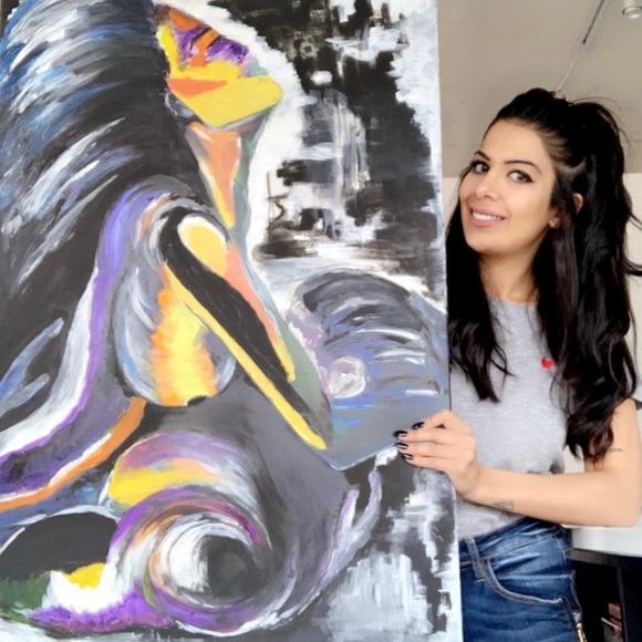 Big acrylic painting on canvas - Picture 2 of 6